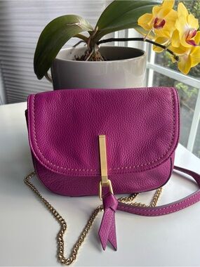 Vera Bradley Mini Carson Pebbled Leather Saddle Bag